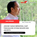 Jokowi Sudah Berkemas, Siap Tinggalkan Istana Bogor dan Jakarta