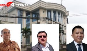 Kantor Sinode GMIM di Tomohon, insert Pdt. Arina, Pdt. Supit, Pnt. Ricky. foto : (kolase mediaalternatif)