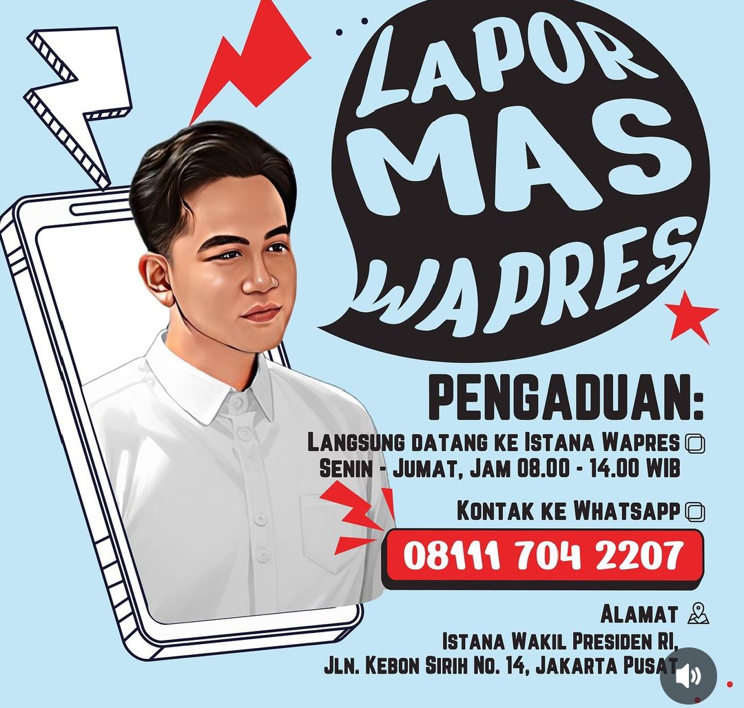 Lapor Mas Wapres, foto (ig//gibran_rakabuming)