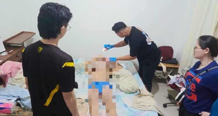 Korban Renny Iwan Lahu (64) ditemukan tak bernyawa di atas tempat tidur rumahnya, (foto : ist)