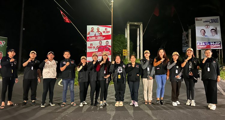 Patroli pengawasan penertiban APK Panwascam Kumelembuai, Minggu (24/11/2024), (foto : dokumentasi panwascam Kumelembuai)