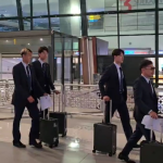 Timnas Jepang tiba di Indonesia setelah mendarat di Bandara Soekarno-Hatta, foto : (beritasatu/wahroni)