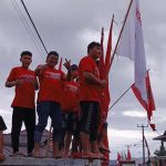 Relawan Milenial FDW-TK Kecamatan Kumelembuai Saat Kampanye, foto (mediaalternatif)