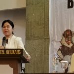 Ketua Bawaslu Minsel Eva JG Keintjem, MAP, M.Pd saat membuka Rakor di Ballroom Sutan Raja Hotel Amurang, Minggu (24/11/2024). (foto:mediaalternatif)