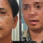 Dua terduga pelaku pungli di pasar bersehati, (foto : humas polresta manado)