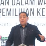 Anggota Bawaslu Herwyn JH Malonda dalam Sosialisasi Pencegahan Penyalahgunaan Narkotika dan Tindak Perjudian dalam Wawasan Kebangsaan Serta Upaya mewujudkan Pemilihan Kepala Daerah yang Berintegritas pada Senin (18/11/2024). (foto : istimewa)