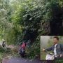 Rawan longsor, Kondisi akses jalan masuk Kecamatan Kumelembuai. Insert (foto : Intra Pongantung)