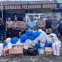 Lagi, Polsek Pelabuhan Manado Amankan 600 Botol Miras Cap Tikus