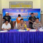 Konferensi pers dilaksanakan di ruang lobby Polres Minsel, Rabu (12/02/2025)