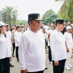 YSK -VM saat ikut gladi kotor di Monas, (foto : istimewa)