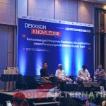 Dekkson Knowledge, Ronald A Pribadi National Marketing Manager Dekkson, AR. Arie Adrian Associate Architect PT Pandu Persada, Libertus National sales & Manager Hospital Specialist, dan Direktur Marketing Dekkson Indonesia Lucky Nugroho. (foto : mediaalternatif)