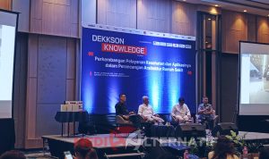 Dekkson Knowledge, Ronald A Pribadi National Marketing Manager Dekkson, AR. Arie Adrian Associate Architect PT Pandu Persada, Libertus National sales & Manager Hospital Specialist, dan Direktur Marketing Dekkson Indonesia Lucky Nugroho. (foto : mediaalternatif)