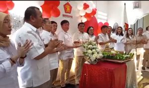 Perayaan HUT ke-17 Gerindra Sulut, (foto : istimewa)