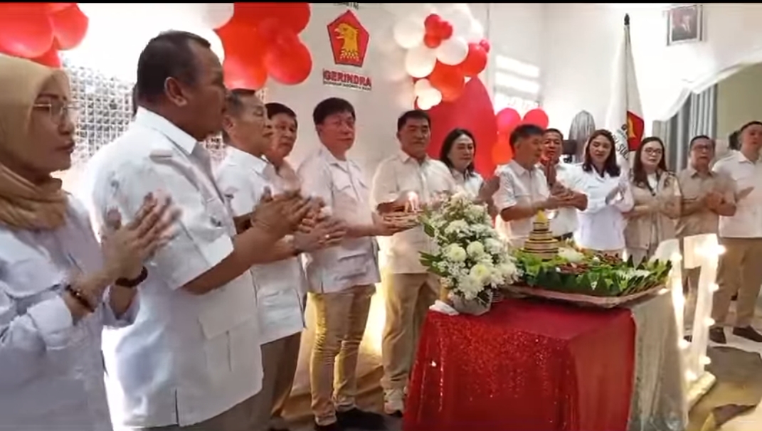 Perayaan HUT ke-17 Gerindra Sulut, (foto : istimewa)
