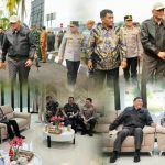 Gubernur Yulius saat menyambut kedatangan Menhan RI Sjafrie Sjamsoeddin, di VIP Bandara Sam Ratulangi, Selasa (18/3/2025). (foto : ist)