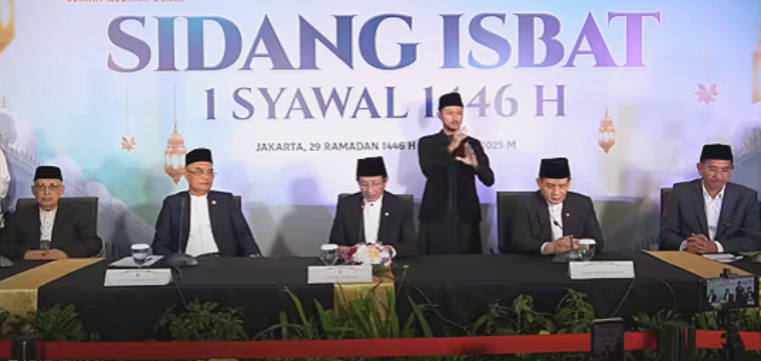 Sidang Isbat di Kantor Kementerian Agama, Jalan MH Thamrin No. 6, Jakarta, Sabtu (29/3/2025). (foto : istimewa)