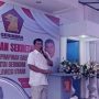 Ketua DPD Gerindra Sulut Yulius Selvanus saat membawakan sambutan (foto : mediaalternatif)