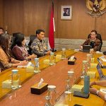 Gubernur Yulius Selvanus saat Audiens di Kementerian Pariwisata RI