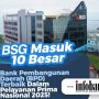 Terus Berprestasi, BSG Masuk Top 10 Pelayanan Prima Tahun 2025