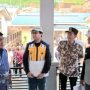 Gubernur Sulut Yulius Selvanus saat Meninjau Hunian Korban Erupsi Gunung Ruang di Bolsel, (foto : istimewa)