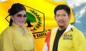 Ketua DPD 1 Golkar Sulut Christiany Eugenia Paruntu dan Sekretaris Raski Mokodompit, (foto : kolase alternatif)