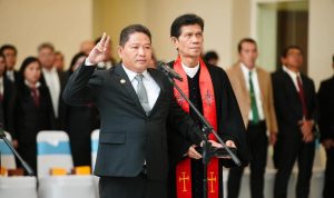 Dr Jemmy Stani Kumendong, MSi saat dilantik sebagai Inspektur Daerah Provinsi Sulut, (foto : istimewa)