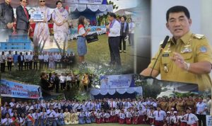 SINERGITAS: Gubernur Yulius Selvanus yang diwakili jajaran perangkat daerah Pemprov Sulut saat melakukan kunjungan kerja di Kabupaten Kepulauan Talaud. Dokumentasi: Kominfo Sulut