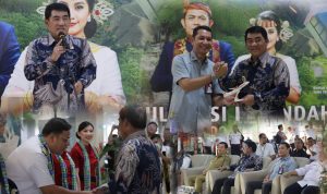 Gubernur Sulut Yulius Selvanus bersama stakeholder di Bandara Sam Ratulangi Manado, Senin (7/7/2025) sebelum terbang menuju Toraja. (foto istimewa/kolase alternatif)