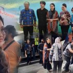 Sherly Tjoanda saat tiba di Bandara Sam Ratulangi Manado, Jumat (18/7/2025). (foto : istimewa/kolase alternatif)