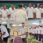 Pelantikan Pengprov PBSI Sulut oleh Sekjen PP PBSI Ricky Soebagdja di Grand Puri Hotel Manado, Sabtu (19/7/2025). (foto : istimewa/kolase alternatif)