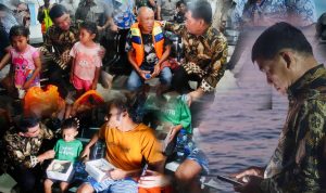 ‎Gubernur Yulius di Pelabuhan Manado, (foto : istimewa/kolase alternatif)
