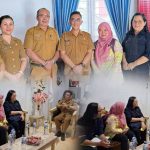 Kunjungan Tim Kementerian Lingkungan Hidup di SMA N 1 Amurang, Senin 11 Agustus (foto istimewa/kolase alternatif)