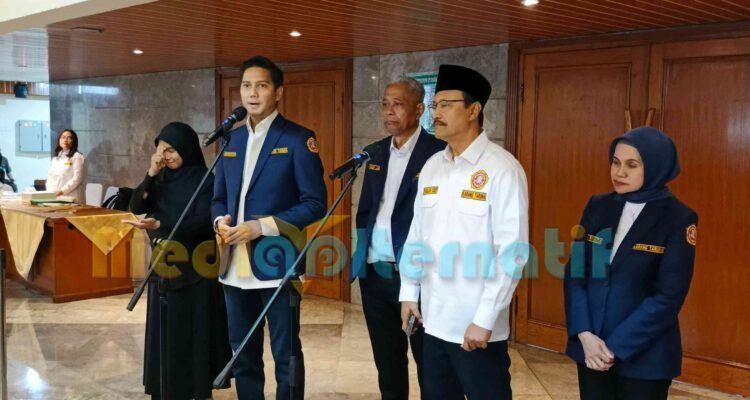 Konferensi Pers Usai Temu Karya Nasional, Minggu (24/8/2025) di Gedung Aneka Bhakti Kemensos RI. (foto : Toar/Alternatif)