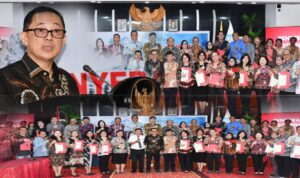 Penyerahan sertifikat kompetensi Badan Nasional Sertifikasi Profesi (BNSP), Kamis, (5/2/2026).