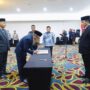 ‎Momen pelantikan Kadis Kominfo dan Kadis Lingkungan Hidup Sulut di Kotamobagu. (Foto: Ist)