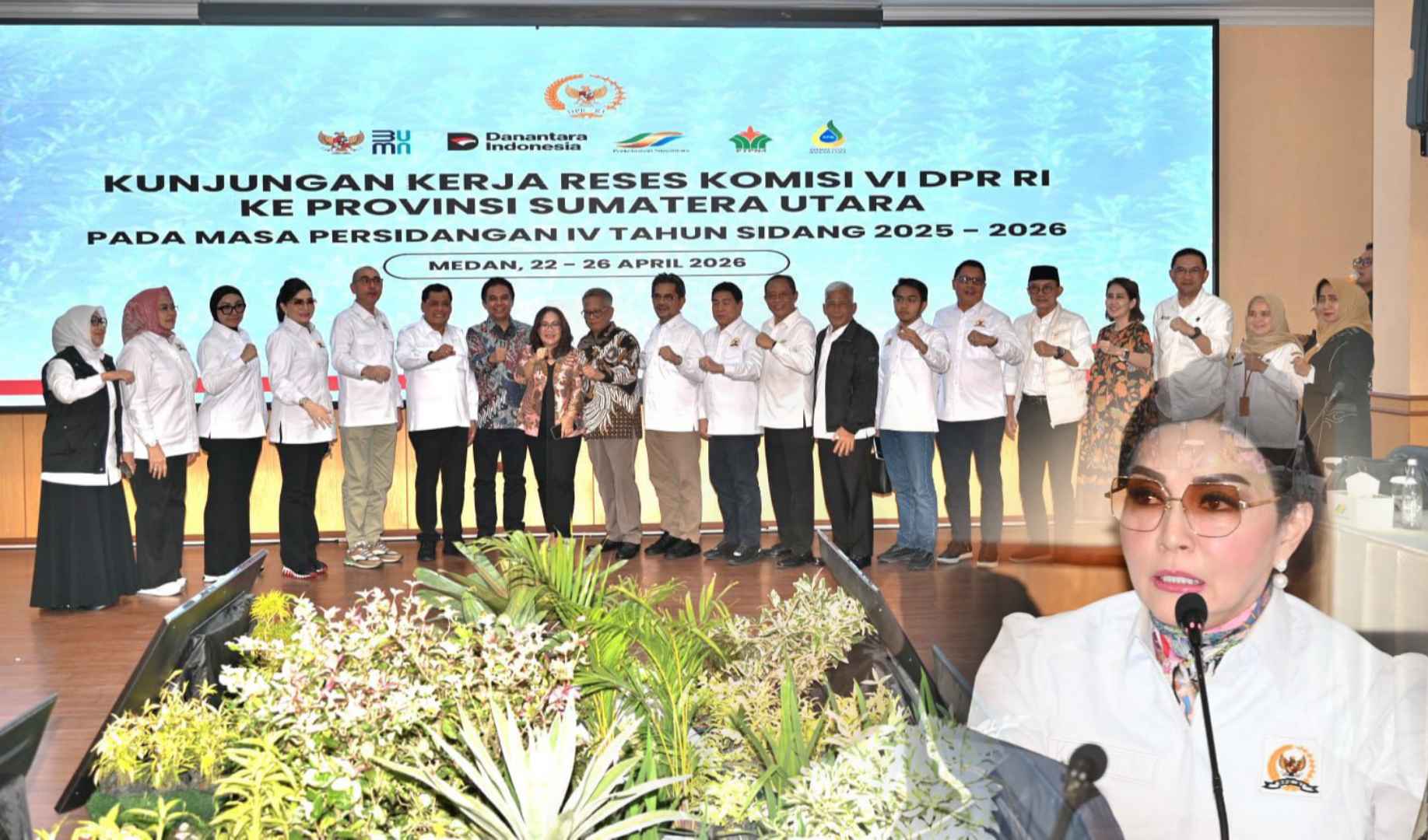 Kunjungan Kerja Reses Masa Persidangan IV Tahun sidang 2025-2026 ke PT. Perkebunan Nusantara IV di Medan, Sumatera Utara (Sumut), Jumat (24/42026).