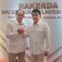 Momen Ketua DPD Yulius Selvanus Komaling (YSK) bersama Frede Aries Massie (FAM) di Rakerda Gerindra, Sabtu (23/5/2026)