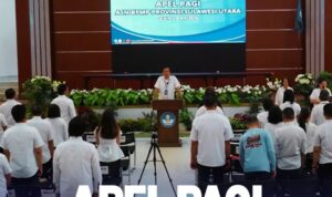 Febry Dien saat memimpin apel pagi, Senin (18/5/2026). (foto : dok BPMP)