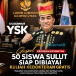 Gubernur Yulius Selvanus Komaling (YSK). (foto : ist, grafis : mediaalternatif)