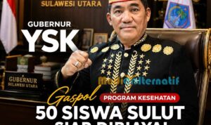 Gubernur Yulius Selvanus Komaling (YSK). (foto : ist, grafis : mediaalternatif)