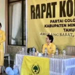 Konsolidasi Partai Golkar Minsel di Kapitu Amurang Barat, (foto : ist)