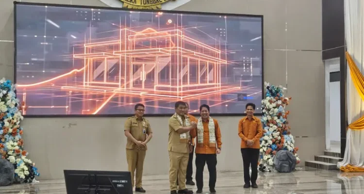 Gubernur YSK bersama Wakil Kepala BPS RI Sonny Harry Budiutomo Harmadi menandai dimulainya Sensus Ekonomi 2026 di Sulut (dok.RM)