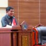 Gubernur Mayjen TNI (Purn) Yulius Selvanus, SE di Paripurna DPRD Sulut, (foto : istimewa)