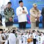 Wagub Victor Mailangkay saat menyambut kepulangan 385 jemaah haji