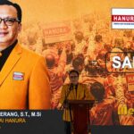 Ketua DPD Hanura Sulut Apriano Ade Saerang (AAS) saat membawakan sambutan usai dilantik Sekjen DPP Benny Rhamdani. (foto : mediaalternatif)