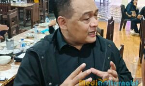 Sekjen Hanura Benny Rhamdani saat ditemui usai Musda Hanura Sulut, (foto : mediaalternatif)