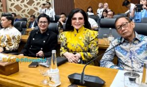Christiany Eugenia Paruntu saat menghadiri rapat banggar, Senin (22/6/2026)