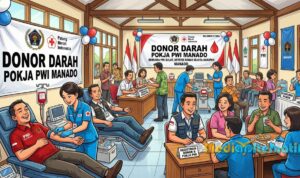 Ilustrasi Donor Darah Pokja PWI Manado