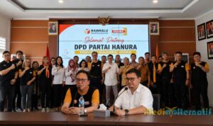 Picsart_26-06-24_17-46-12-522 Foto bersama Pengurus DPD Partai Hanura Sulut dan jajaran struktural Bawaslu, Rabu (24 Juni 2026). (dok.bawaslu/grafis:mediaalternatif)