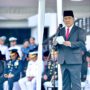 ‎Gubernur Yulius Selvanus Komaling (YSK) saat memimpin upacara Hari Lahir Pancasila 2026, (foto : dok YSK)